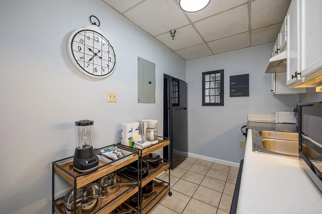 Kitchen at Bearfoot Lodge condo.