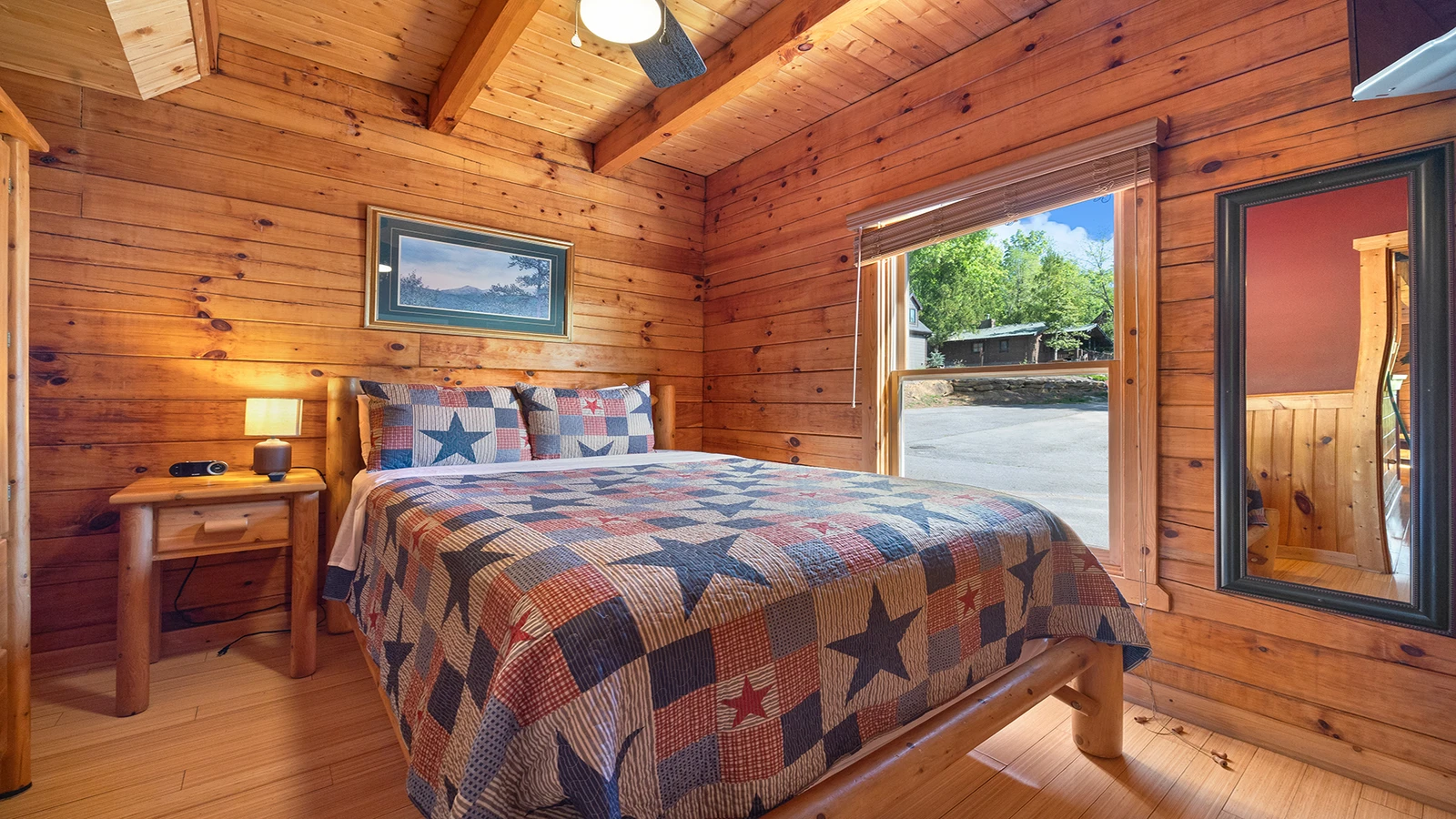Second bedroom at your cabin retreat in the Tennessee Smoky Mountains.