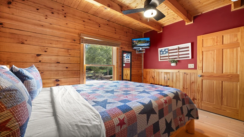 Watch late night shows from your bedroom's television.