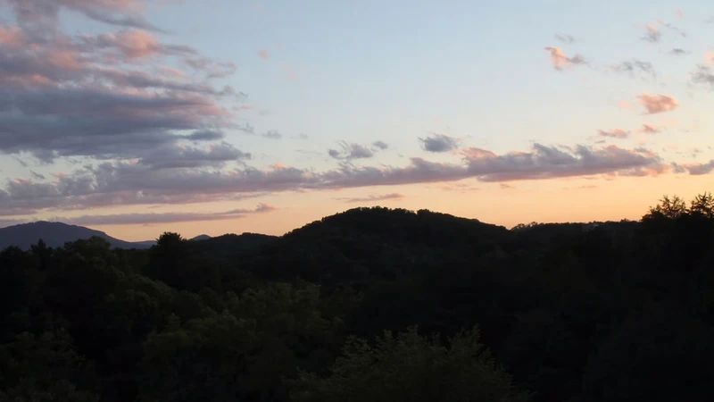 Take in the splendor of sunsets over the Smoky Mountains from your cabin porches.