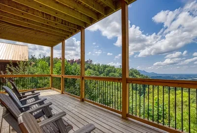 Relaxing Smoky Mountain views from your rental cabin.