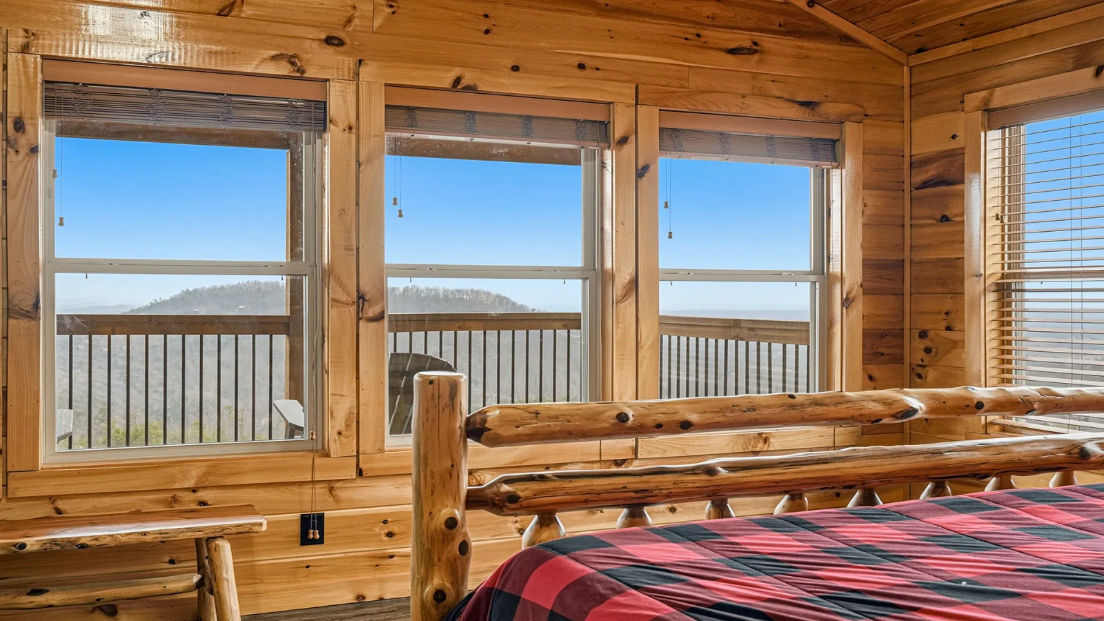 View of the Smoky Mountains from your second bedroom.