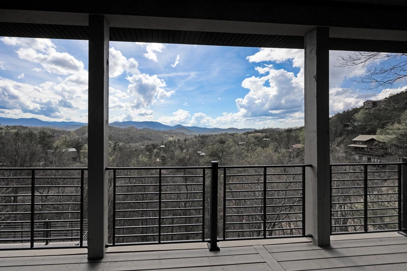 Fantastic views from the porch of your Smoky Mountains cabin rental.
