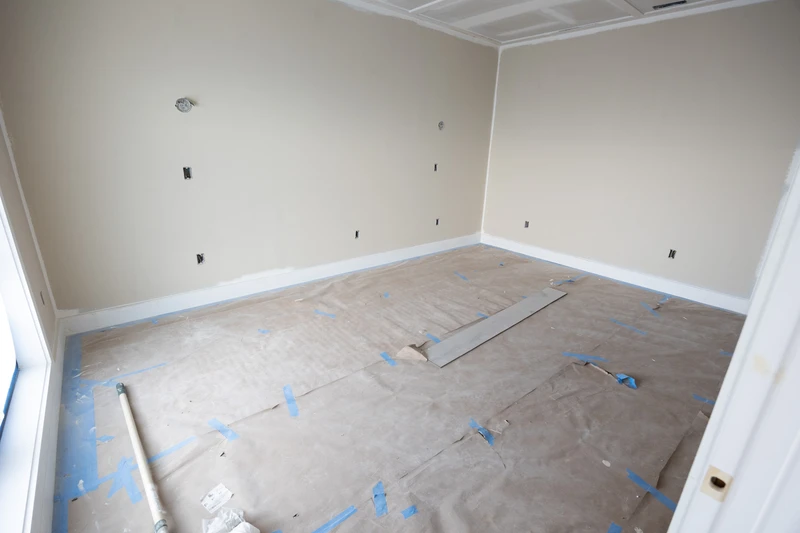 Second bedroom under construction at your Smoky Mountains cabin.