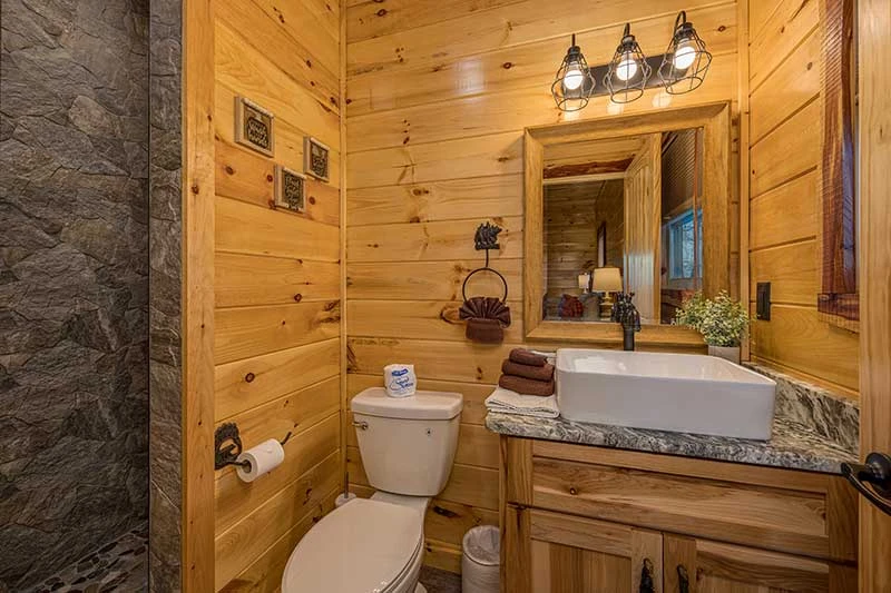 Your 2nd bedroom offers a private full bath.