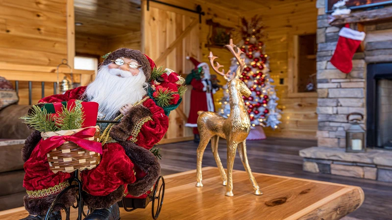 Christmas cabin rental in the Tennessee Smoky Mountains.