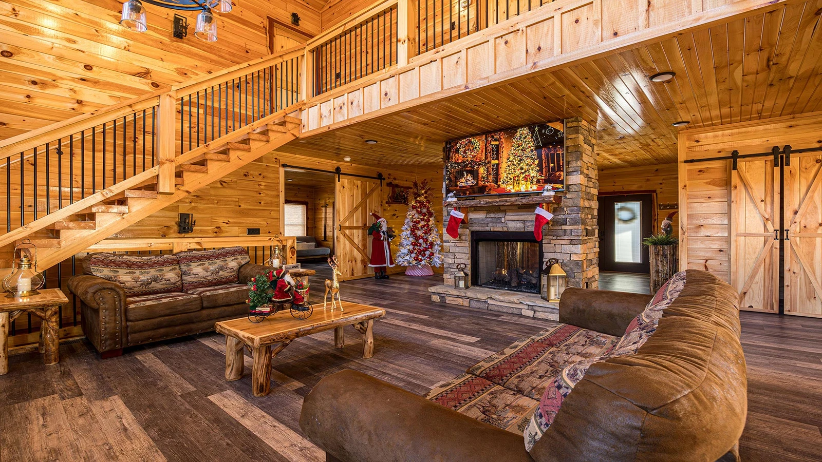 Christmas rental cabin in the Tennessee Smokies.