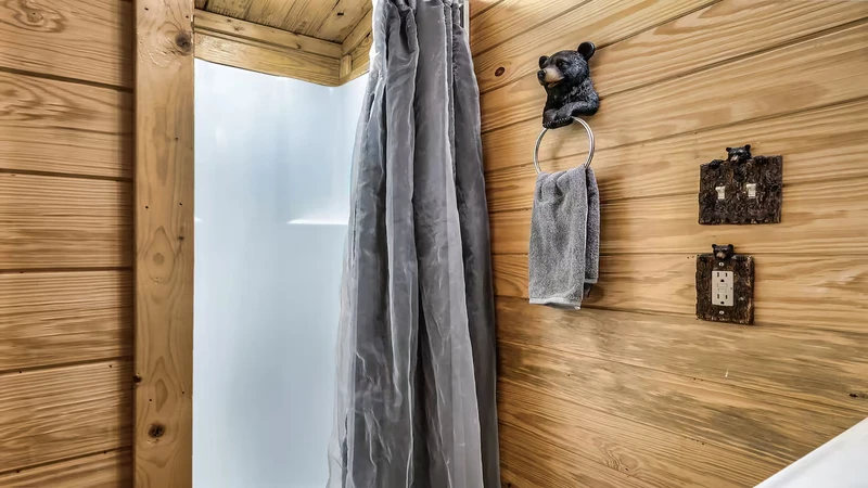 Cabin's second bath shower.