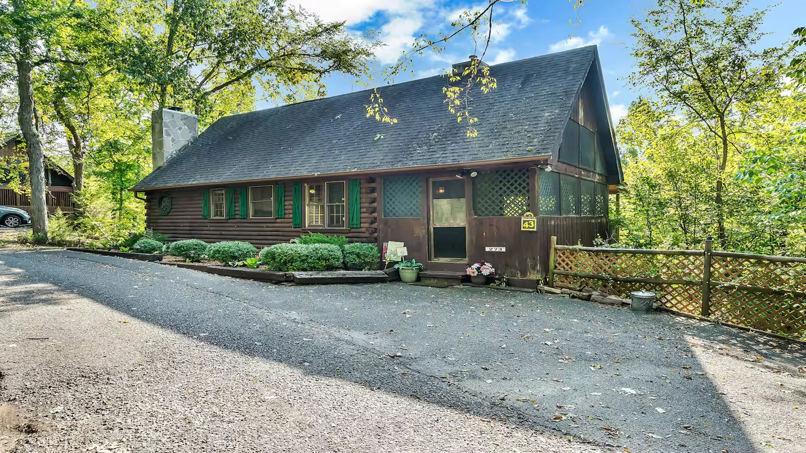 Another exterior view of your cabin in the Smokies.