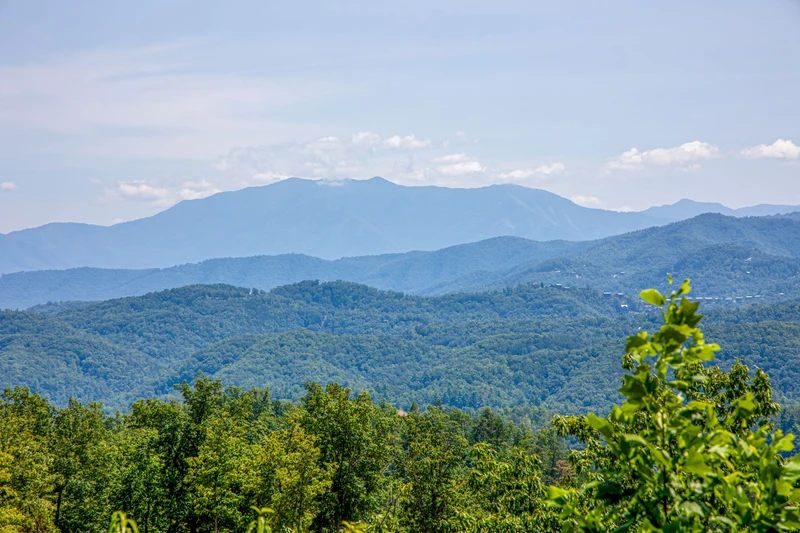 Seemingly endless views of the Smoky Mountains from your cabin rental.