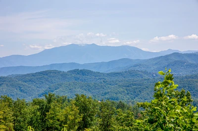 Seemingly endless views of the Smoky Mountains from your cabin rental.