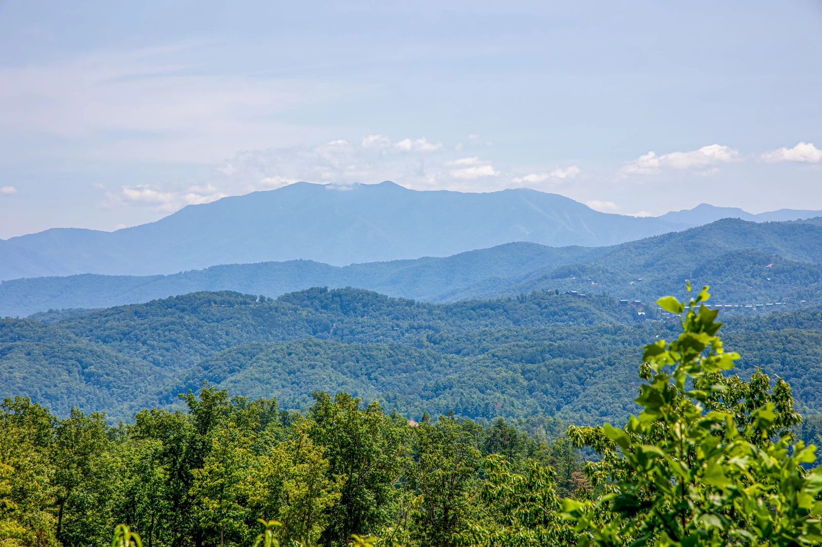 Seemingly endless views of the Smoky Mountains from your cabin rental.
