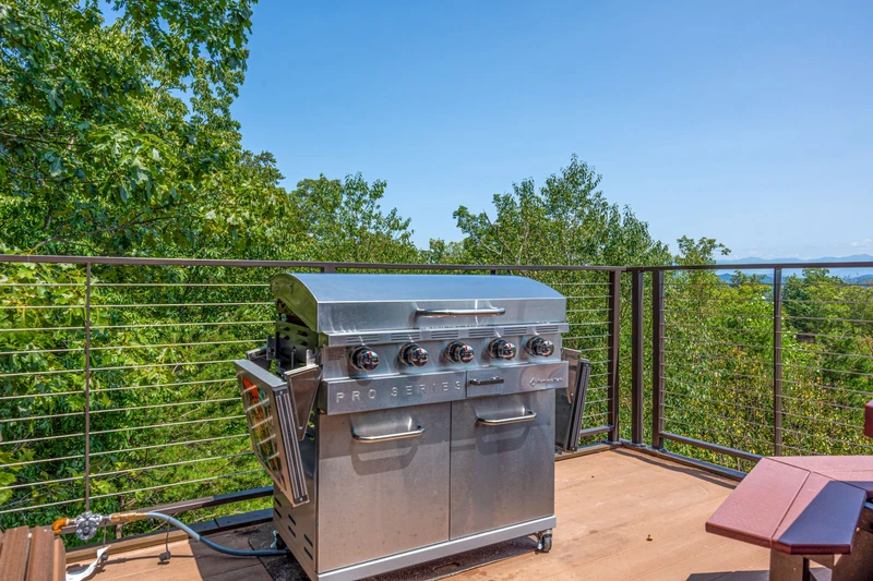 Outside grilling made easy with this large gas grill.