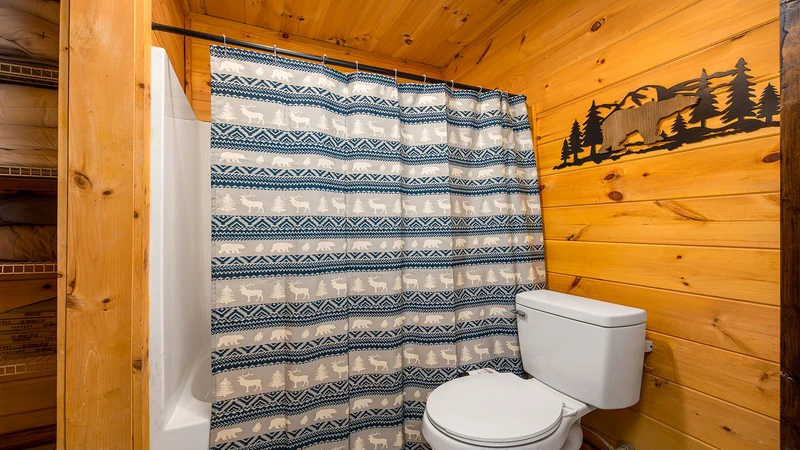Soak in the tub after a fun day in the Smoky Mountains.