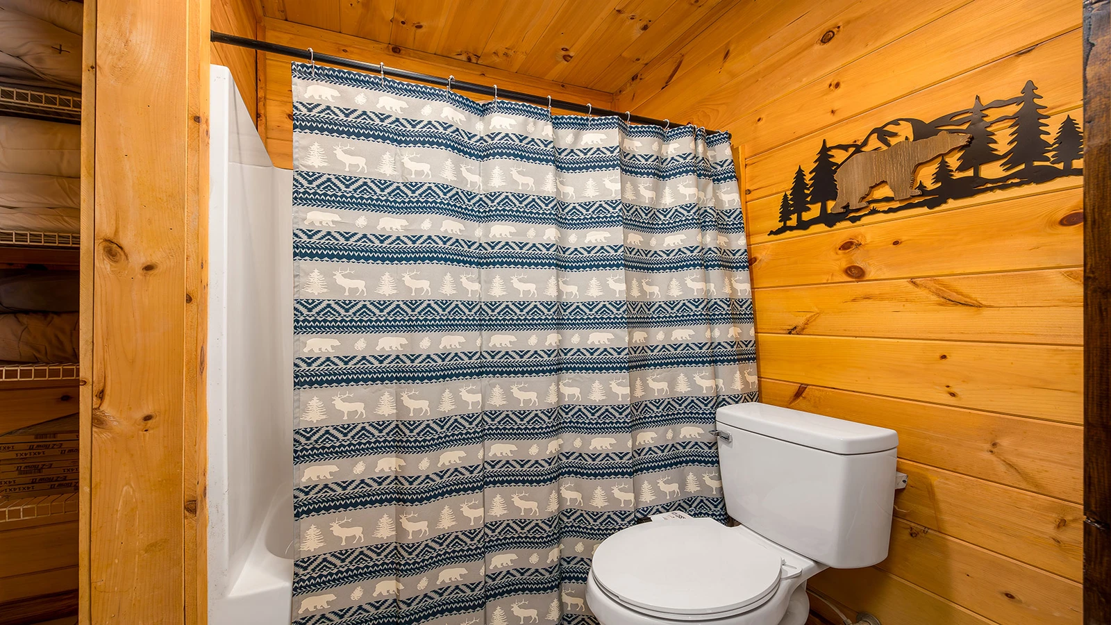 Soak in the tub after a fun day in the Smoky Mountains.