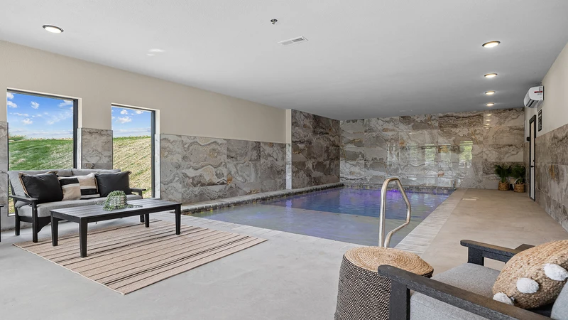 Gang come enjoy this big cabin with indoor swimming pool, lots of indoor and outdoors entertainment amenities. 