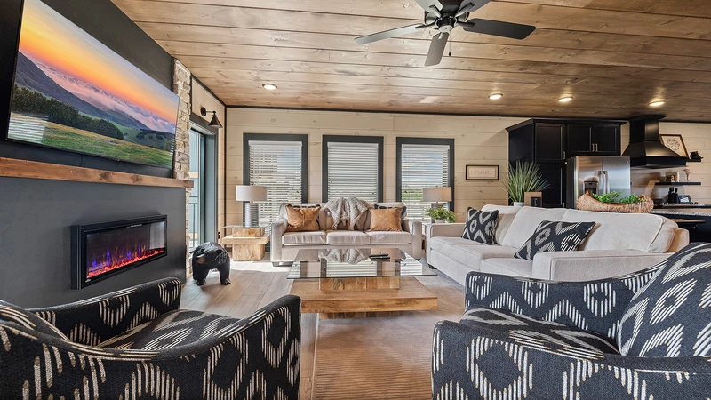 Your Smokies cabin offers plenty of windows to let the outside shine in.