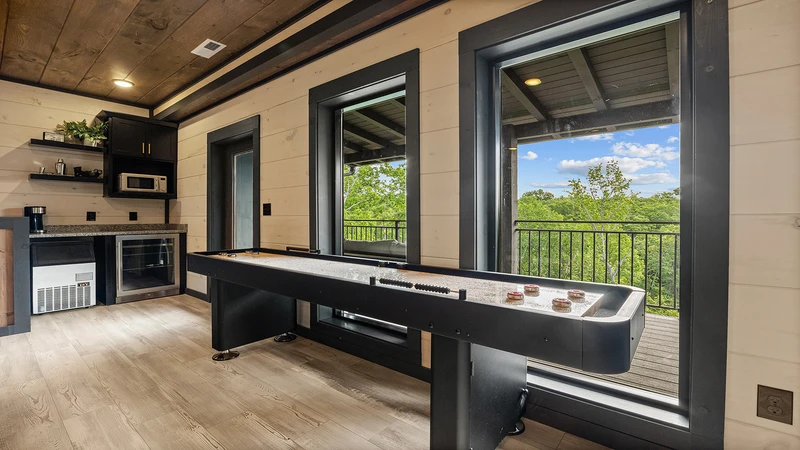 Challenge friends and family to endless games of shuffleboard.