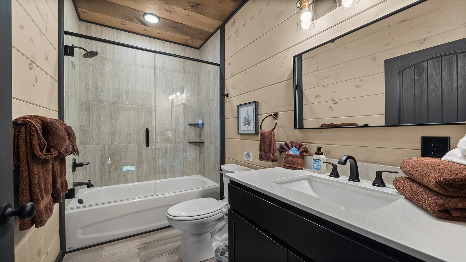 Full bath just off your game room.