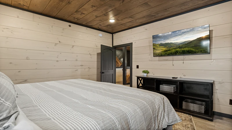 Big screen TV in your 3rd upstairs bedroom.