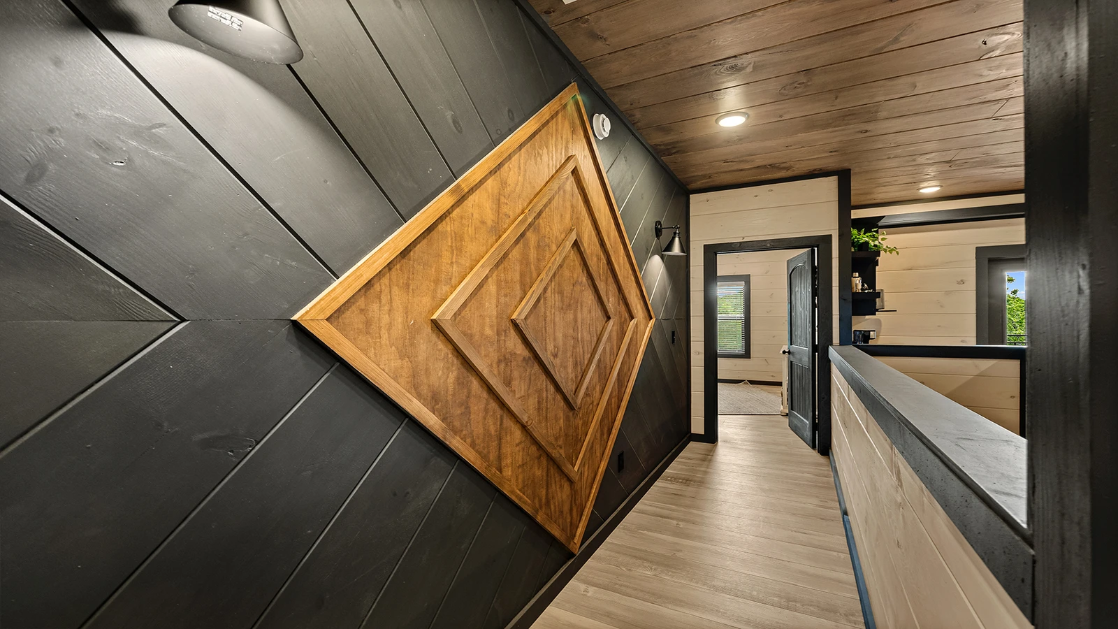 Decorative walls throughout your large cabin at Smith Creek Resort.