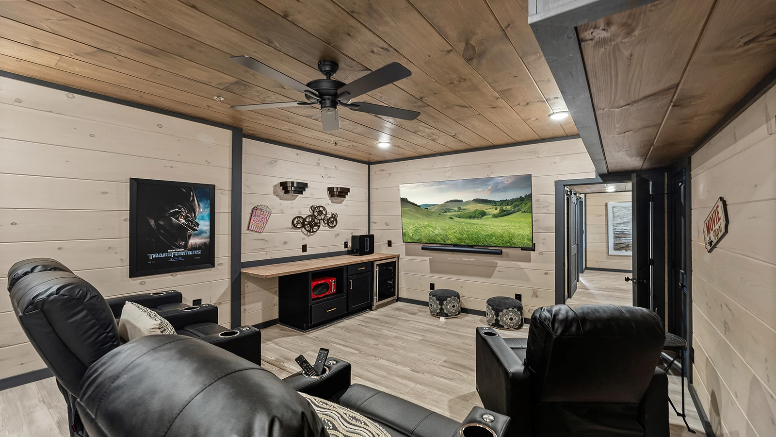 Watch oldies and some of the new on the big screen in your private theater.