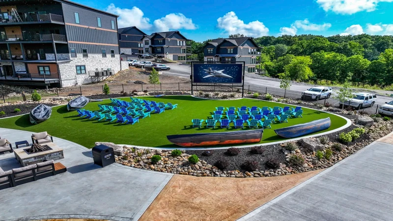 Come enjoy outdoor movies at the Smith Creek Resort Waterpark!