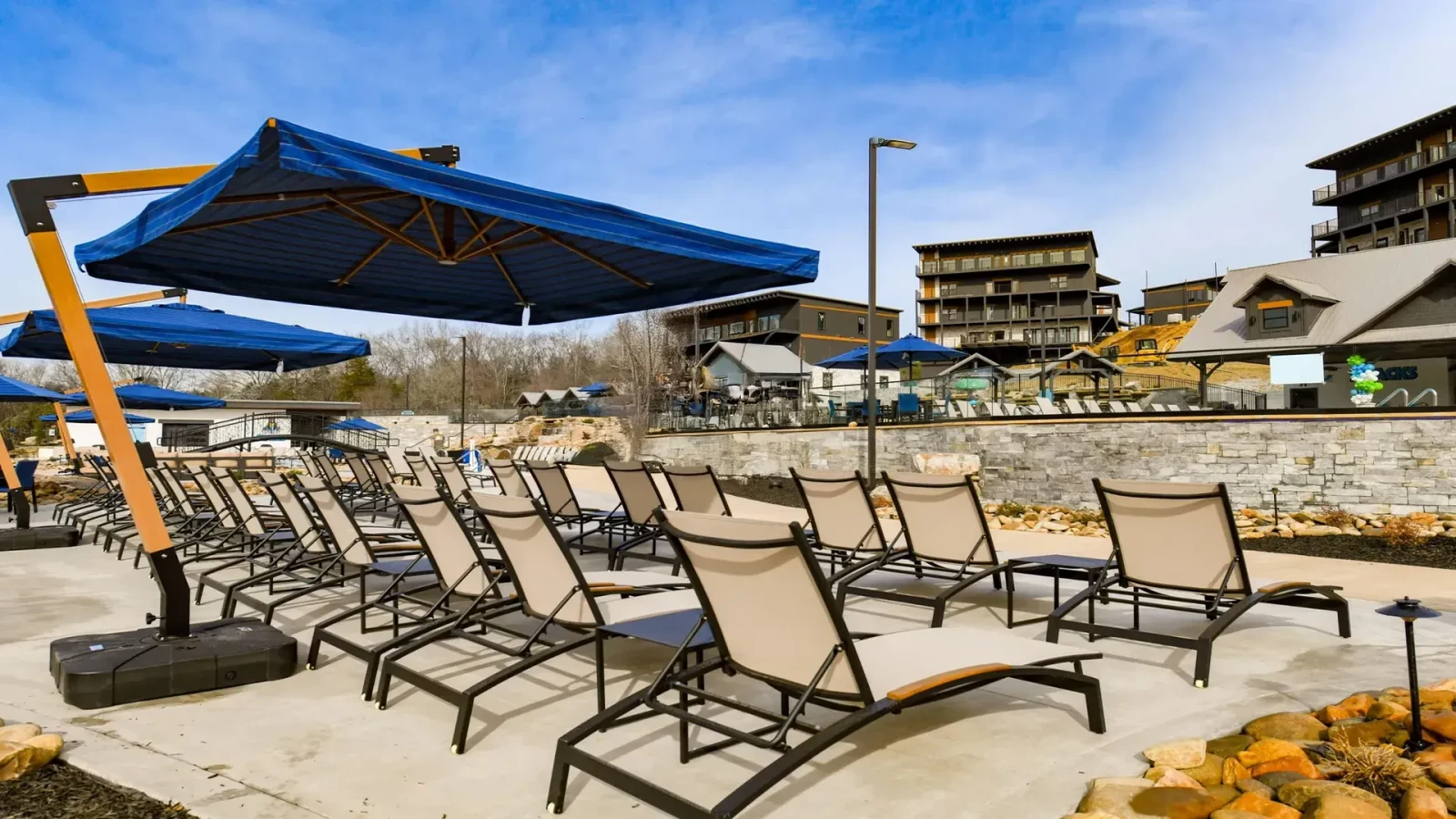 Grab a tan in any of the resort's poolside chairs.