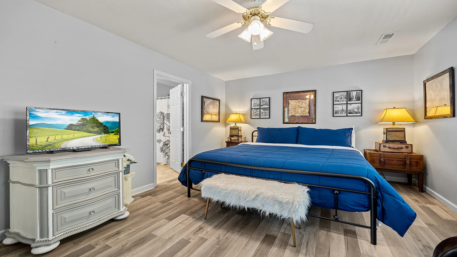 Relax to the news or one of your favorite shows before falling fast asleep.