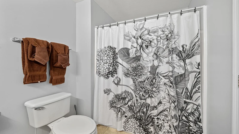 Shower and tub combo at your Pigeon Forge cottage.