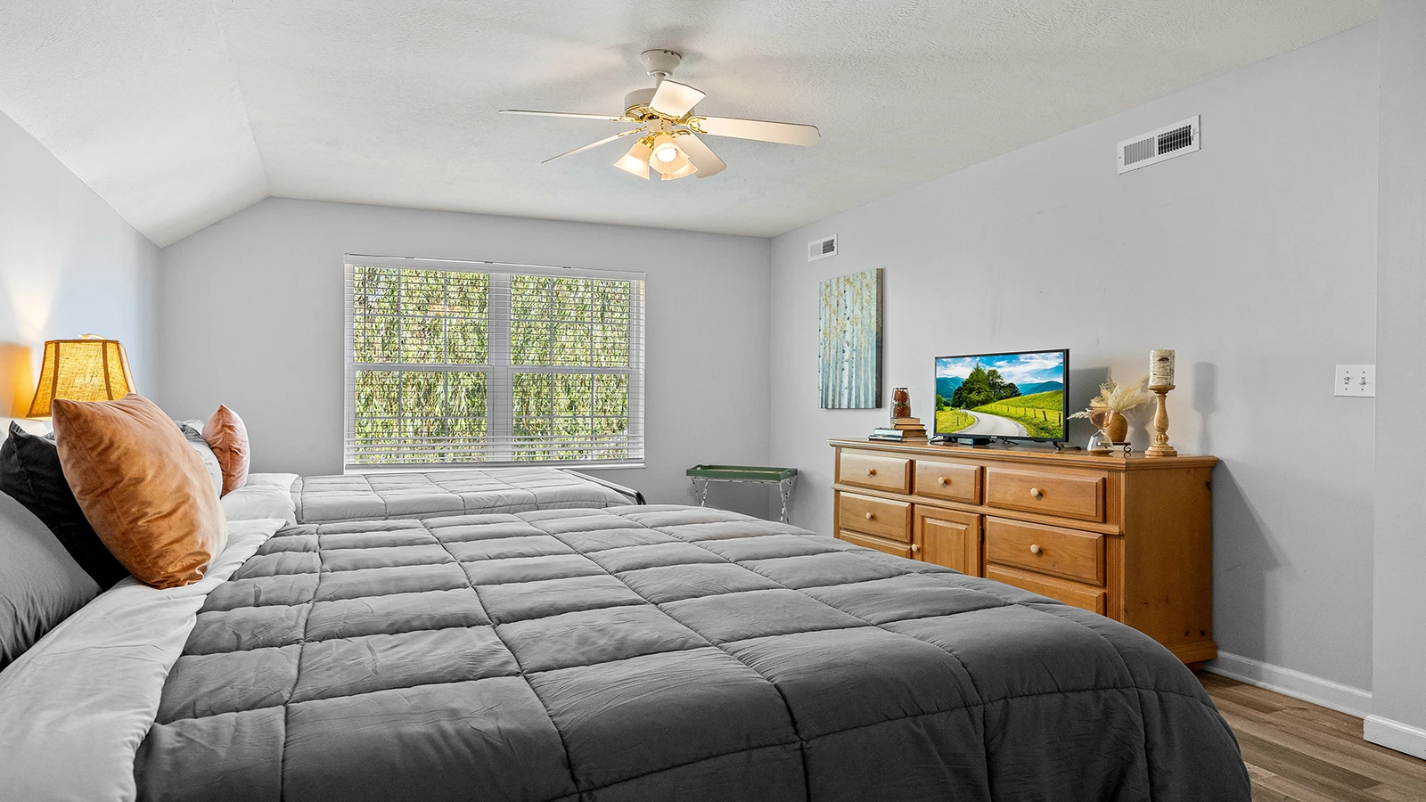 Find relaxation after all the day's fun at nearby Pigeon Forge attractions.