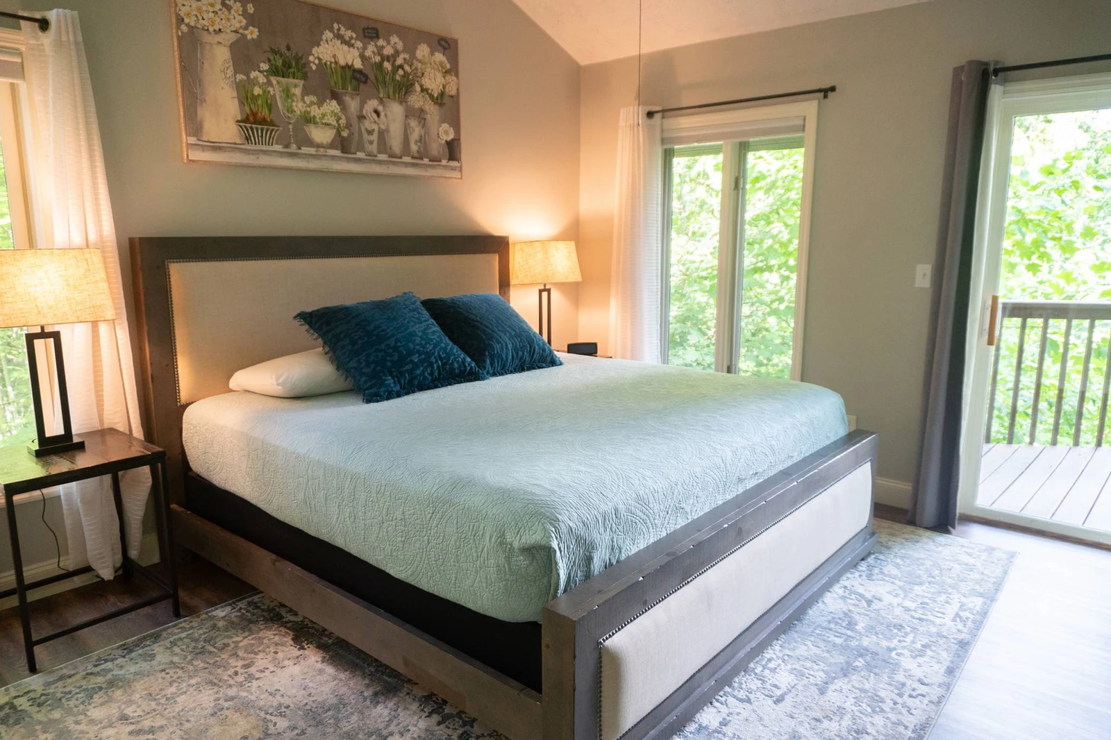 Charming second bedroom with king bed.