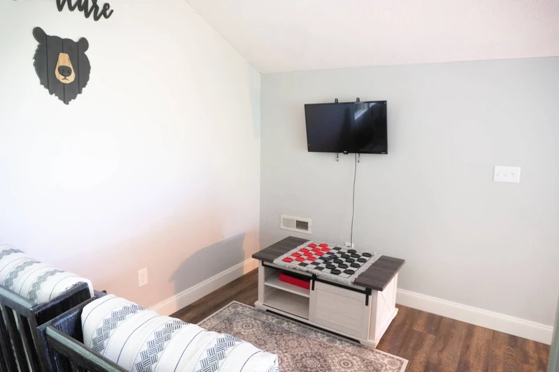 Watch tv as a family and have a little competition at checkers. 