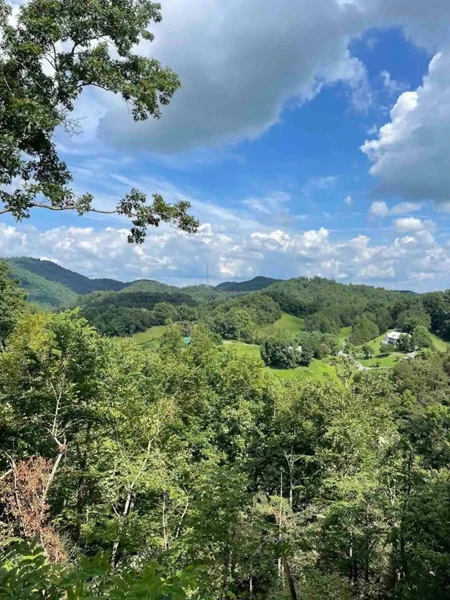 Mountain views from your cabin in the Smokies.