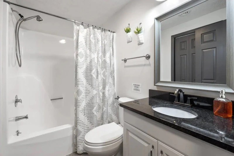 First of two full cabin baths.