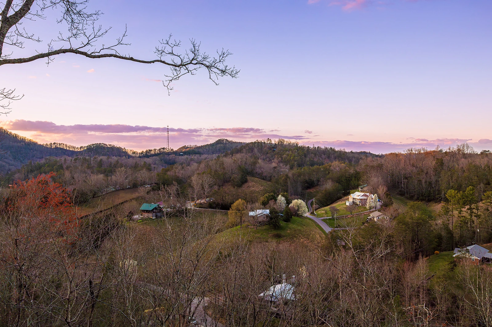 One of several Smoky Mountain views from your two bedroom cabin.