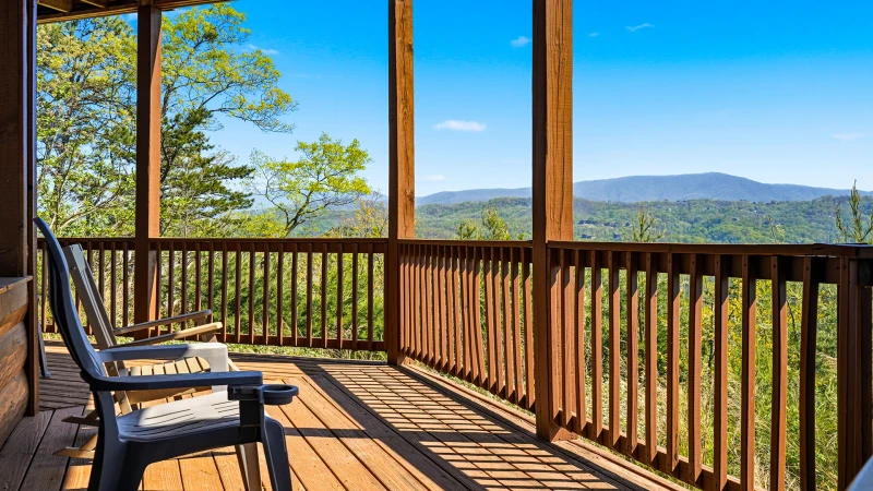 There are plenty of seats at your cabin rental in the Smokies.