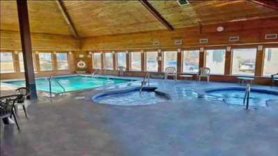 Gatlinburg condo indoor pools and hot tub.
