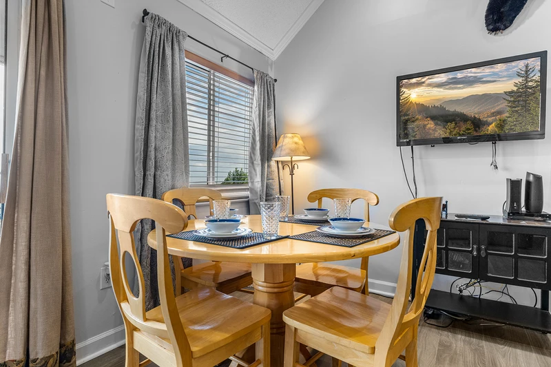 Enjoy leisure dining at your condo in the Smokies.