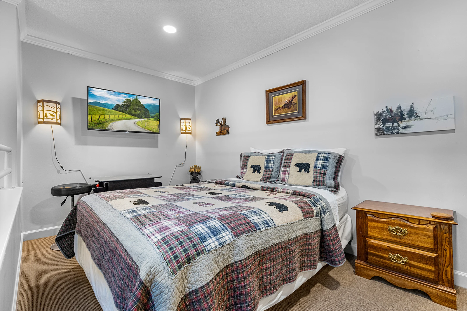 Loft bed in your Smoky Mountains condo.