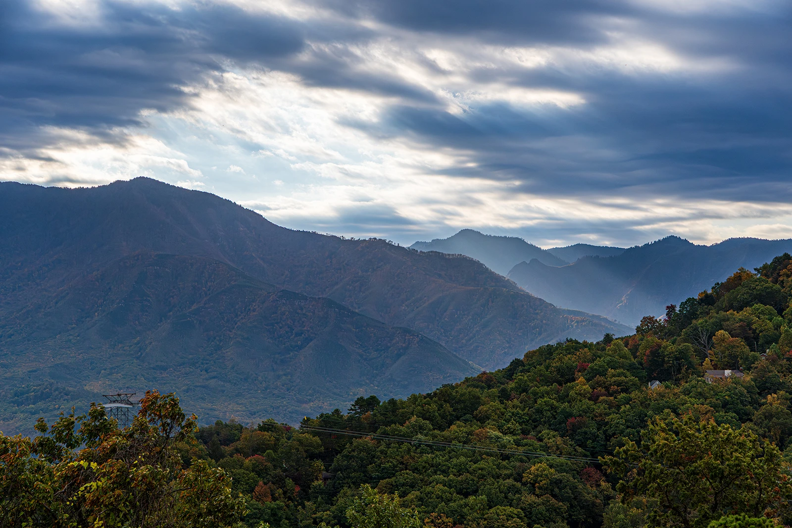 Take in the Smoky Mountains early morning from your condo balcony. 