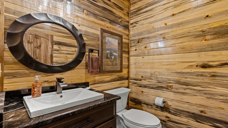 Your Smokies cabin offers several bathrooms providing plenty of space to ready for your adventures.