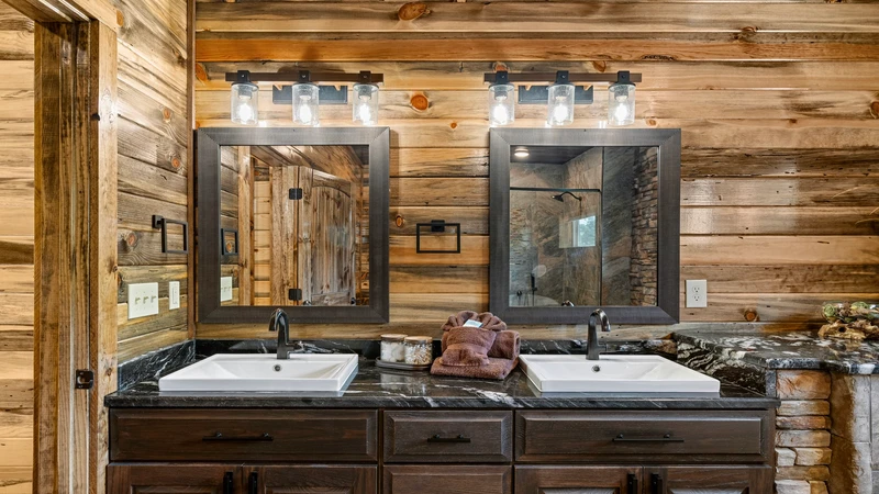 His and Hers sinks make getting ready for adventures easy.