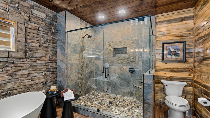 No need to feel squeezed with plenty of room in this extra large shower.