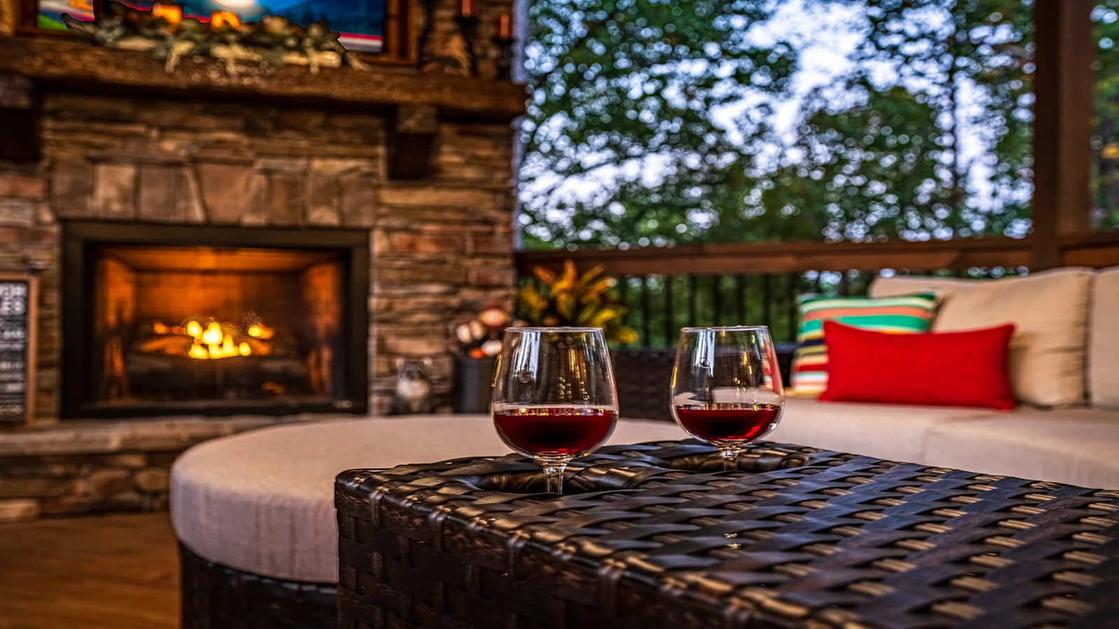 Picture you and your special someone cuddling by the fire while watching your favorite movie at your cabin in the Smokies.