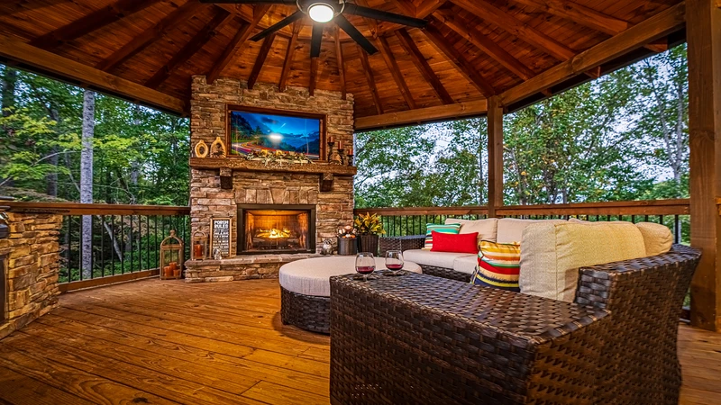 Listening to Smoky Mountains nature from your romantic cabin porch, what memories. 