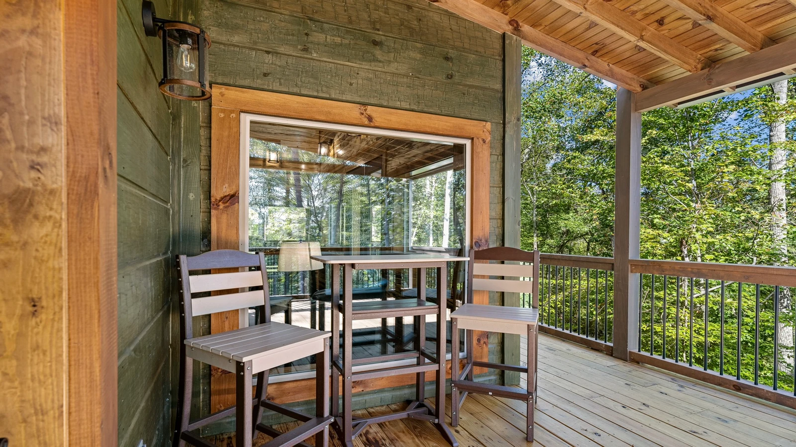 If you need to chat privately, there's plenty of additional porch seating areas.