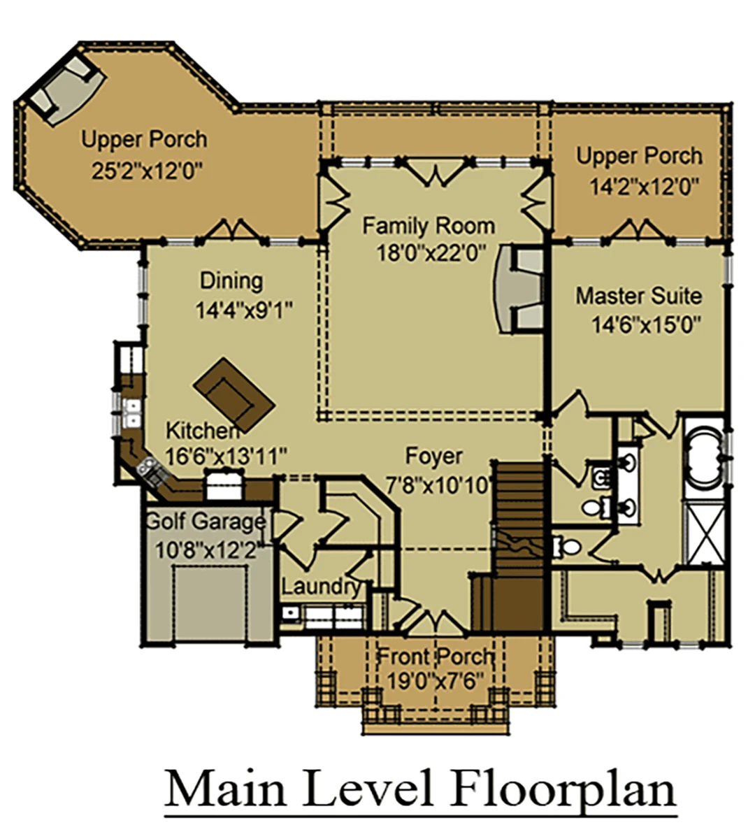 Cabin Main Floor Plan 