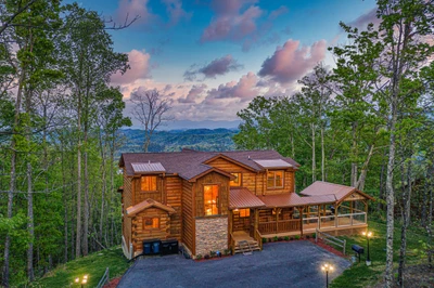 The Appalachian, a 5 bedroom cabin in the Smokies of Tennessee.