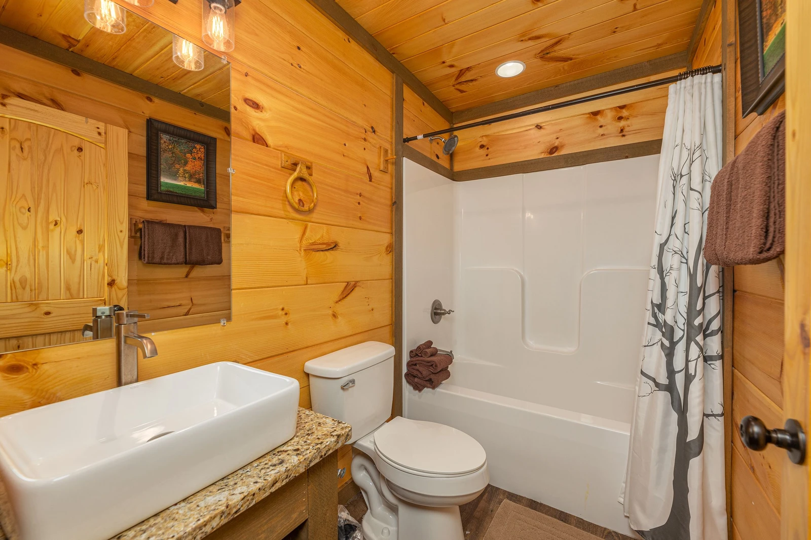 Bunk bedroom with full bath.